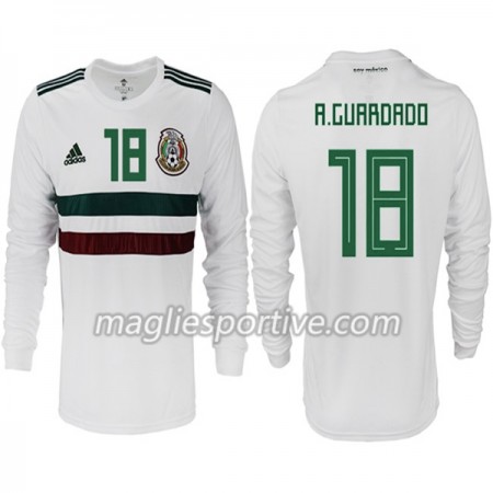 Completo Calcio Messico A.GUARDADO 18 Divisa Trasferta Mondiali 2018 ML